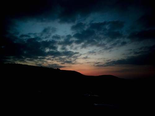 outdoors golden hour digital wallpaepr silhouette