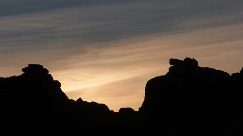 outdoors silhouette of hills silhouette