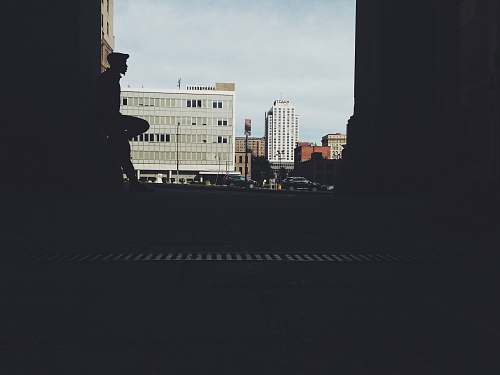 urban white buildings city