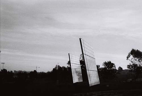 grey grayscale photo of solar panels uci