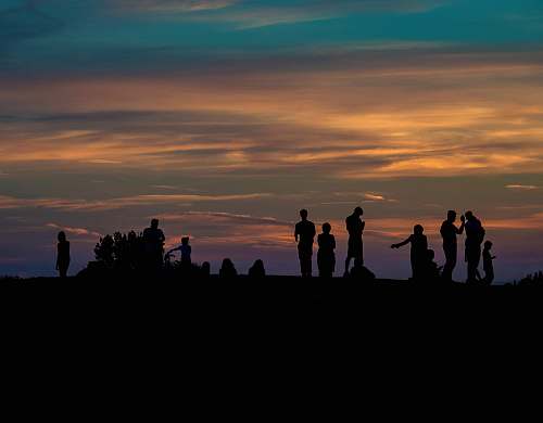 human group of people silhouette photography person