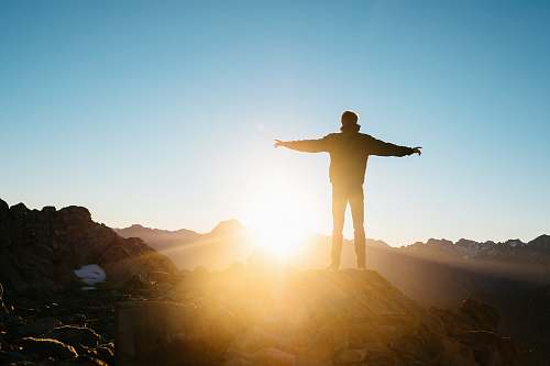 person person standing on hill new zealand