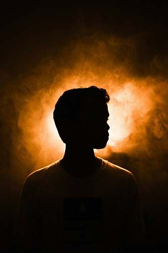 light person wearing white shirt flare