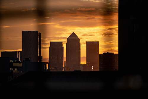 london silhouette of buildings urban