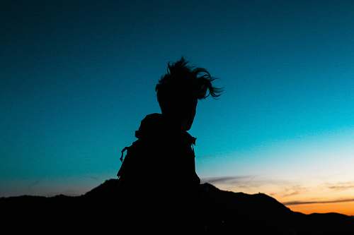 hair silhouette of person kirill