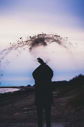 human silhouette of person person