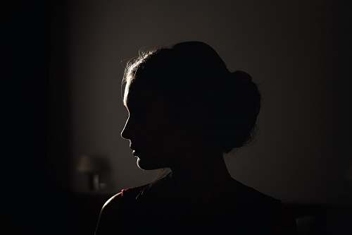 person silhouette of woman human