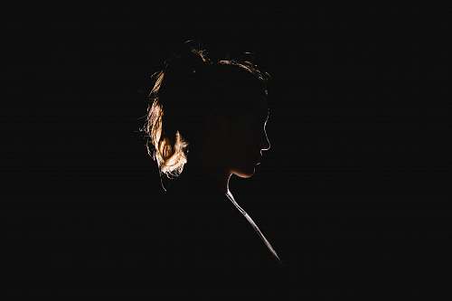 woman silhouette of woman girl