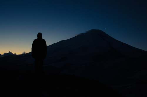 human silhouette photo of person person