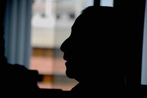 person silhouette photography of man facing to the side human