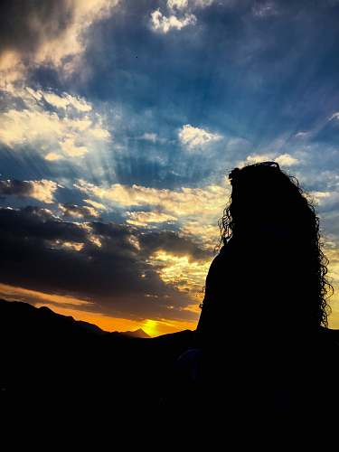 nature silhouette photography unknown person standing outdoors