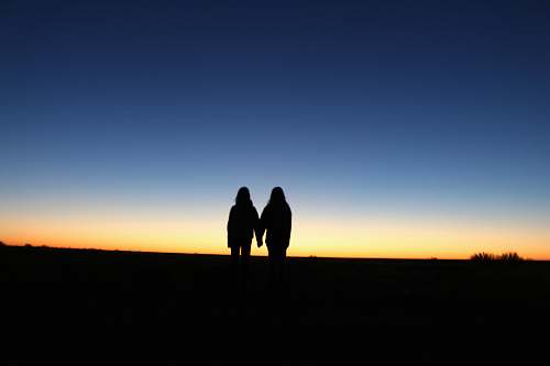 human silhouette photography unknown persons standing outdoors person