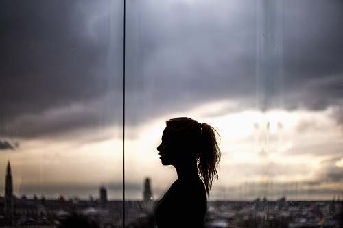 sky silhouette woman photography woman
