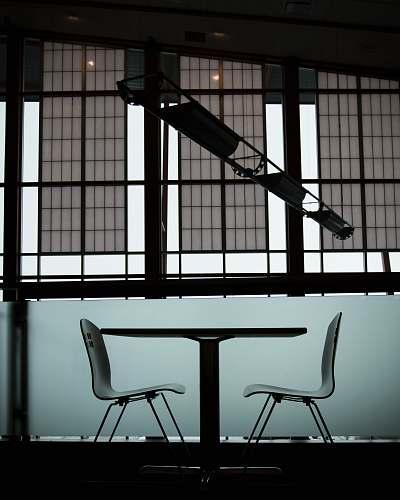 chair table between two chairs furniture
