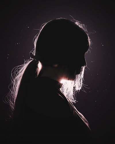 person woman's face hair