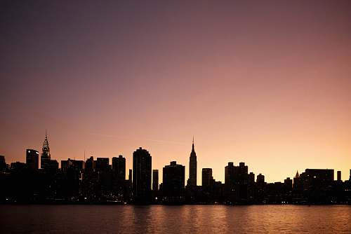 building silhouette photography of cityescape city