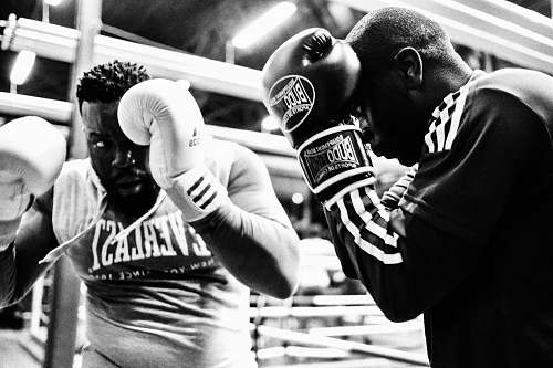 boxing two men wearing boxing gloves sport