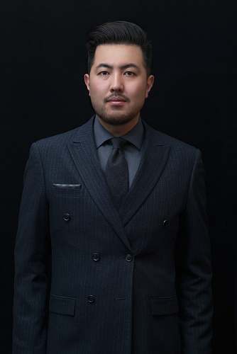 person man in black formal suit jacket people