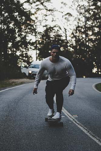 people man riding on the skateboard person