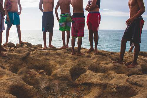 person people across horizon people