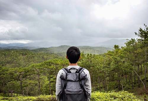 people person standing in front of forest screenshot person