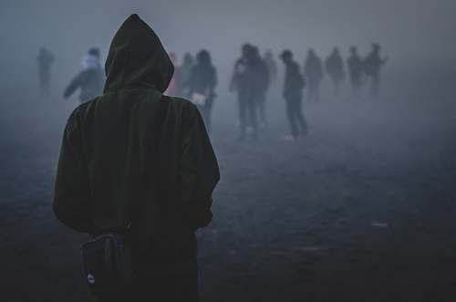 people person wearing hoodie person