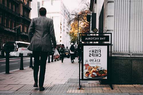 people person's gray coat person