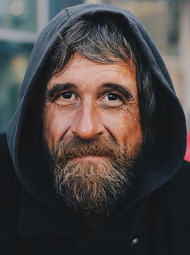 people portrait photo of a man wearing hoodie person