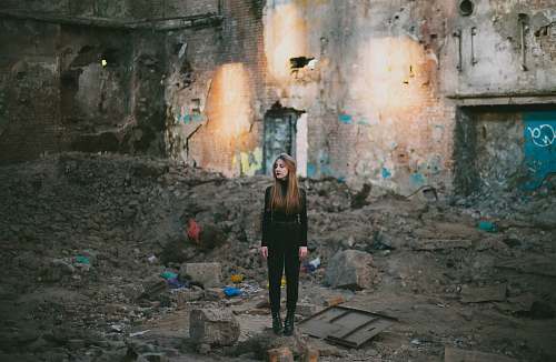 people woman standing near building during daytime person