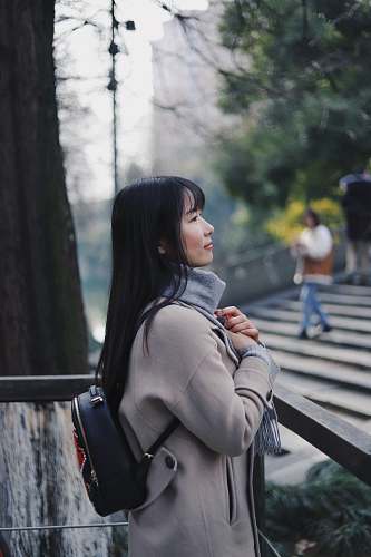 people woman standing on terrace person