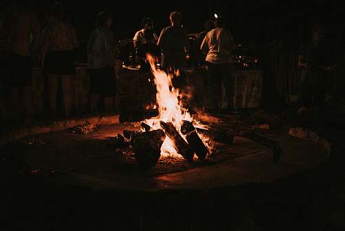 human bonfire person