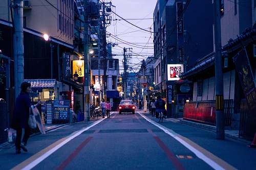 human concrete road person