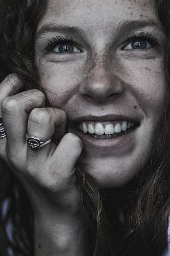 human girl's face person