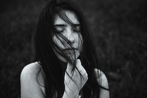 person grayscale photography of woman black-and-white