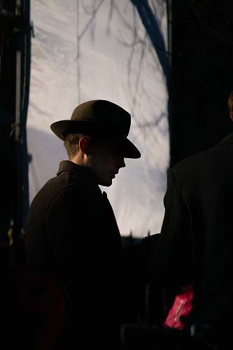 human man wearing coat with hat person