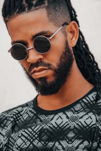 person man wearing gray shirt and black sunglases human