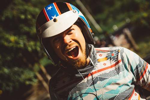 person man wearing helmet human