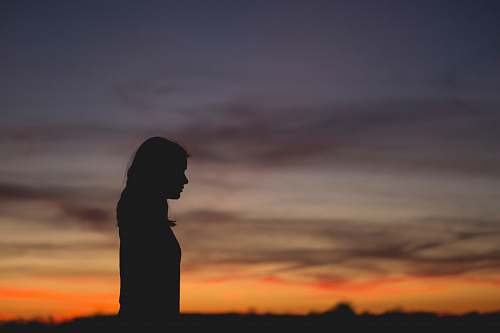 person silhouette photography of woman silhouette