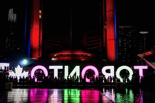 toronto Toronto LED signboard night