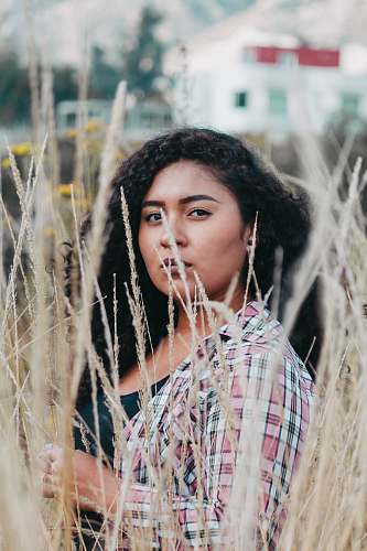 person woman surrounded by plant during daytime human