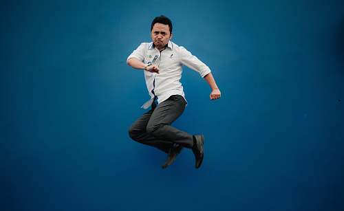 human man jumping high people