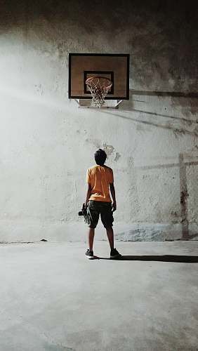 human man looking basketball ring people