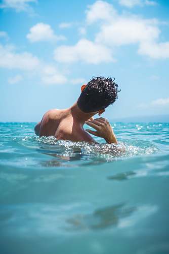 people man on sea water
