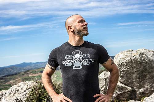 people man standing near rock formation human