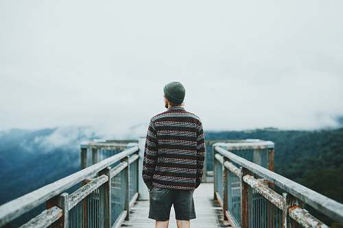 people man standing on dock human
