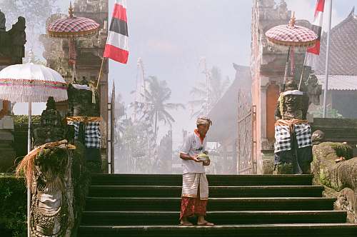people man standing on staircase human