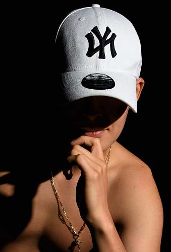 people man wearing New York Yankees cap human