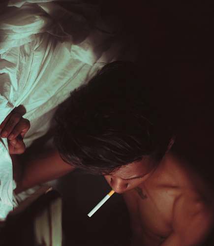 people person using cigarette human
