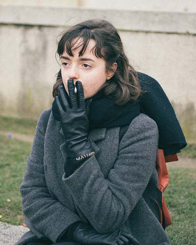 human woman smoking cigarette outdoors people