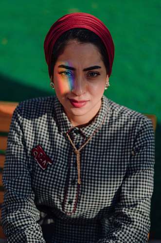 human woman staring at the camera outdoors people